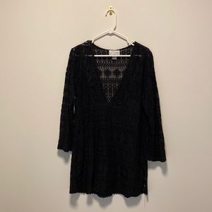 Nordstrom black swim cover up